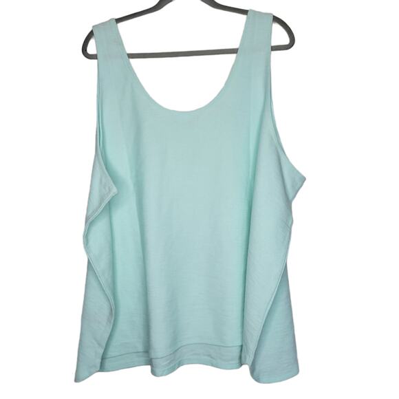 Old Navy Tank Top Lightweight Textured-Knit Lounge Permafrost Tank Sz 4X Plus - Picture 8 of 10